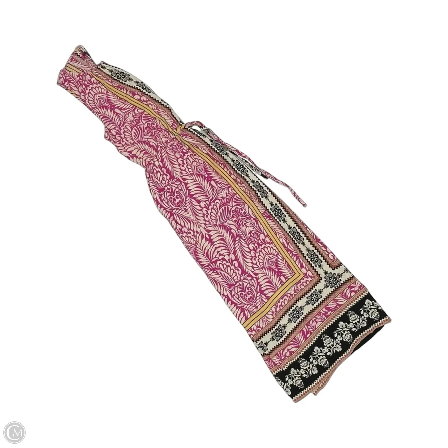 Dress Casual Midi By Loft In Cream & Pink, Size: M