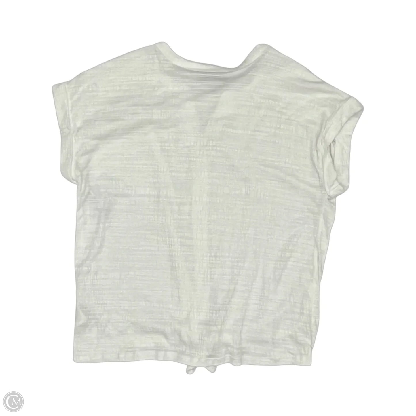 Top Short Sleeve By Cable And Gauge In White, Size: L