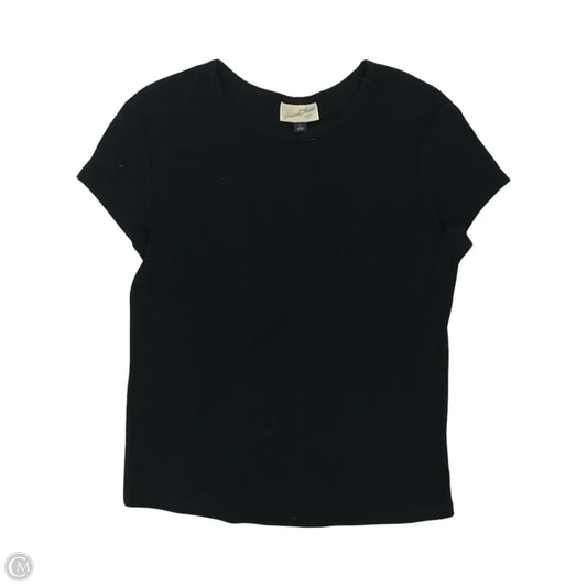 Top Short Sleeve By Universal Thread In Black, Size: L