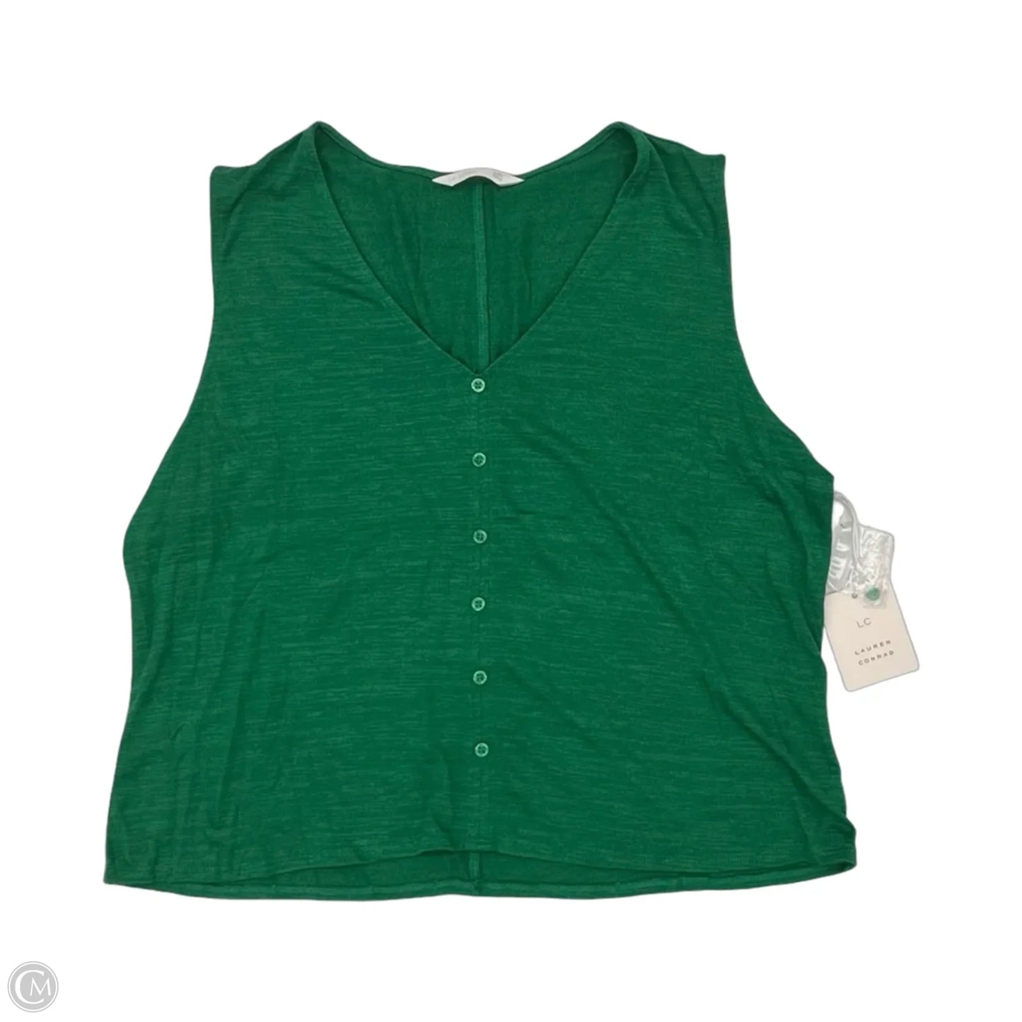 Top Sleeveless Basic By Chicos In Green, Size: M