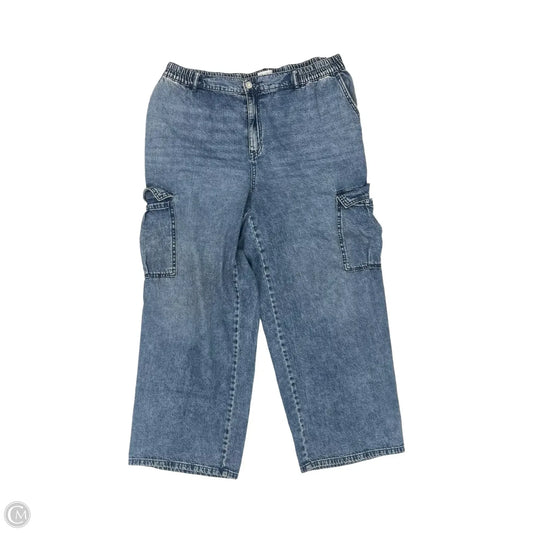 Jeans Boyfriend By Ava & Viv In Blue Denim, Size: 18
