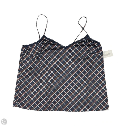 Blouse Sleeveless By Eloquii In Blue & Orange, Size: 1x
