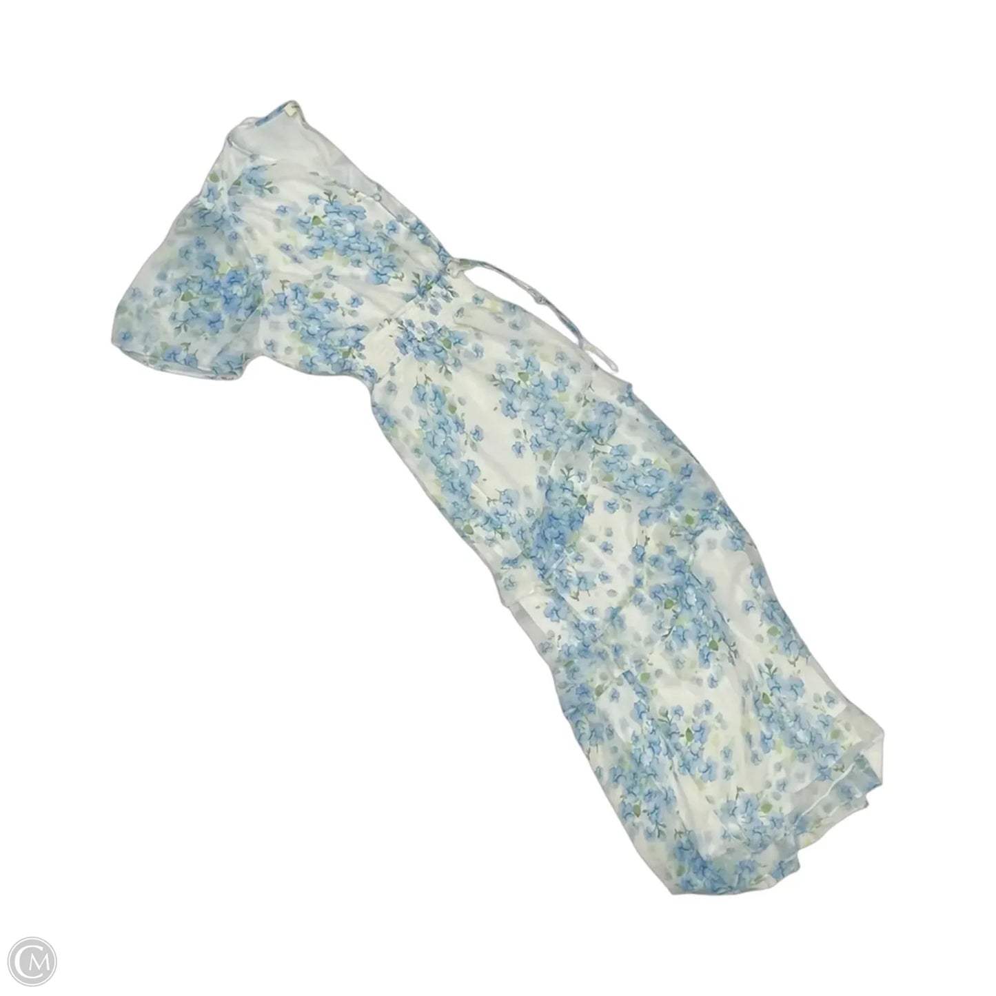 Dress Party Long By Tamara H In Blue & White, Size: 2x