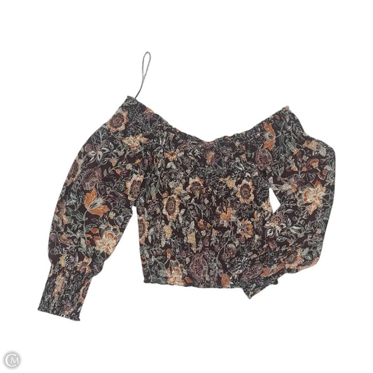 Blouse Long Sleeve By Bb Dakota In Purple, Size: L