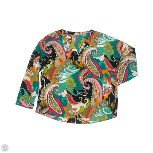 Blouse Long Sleeve By Jodifl In Multi-colored, Size: L