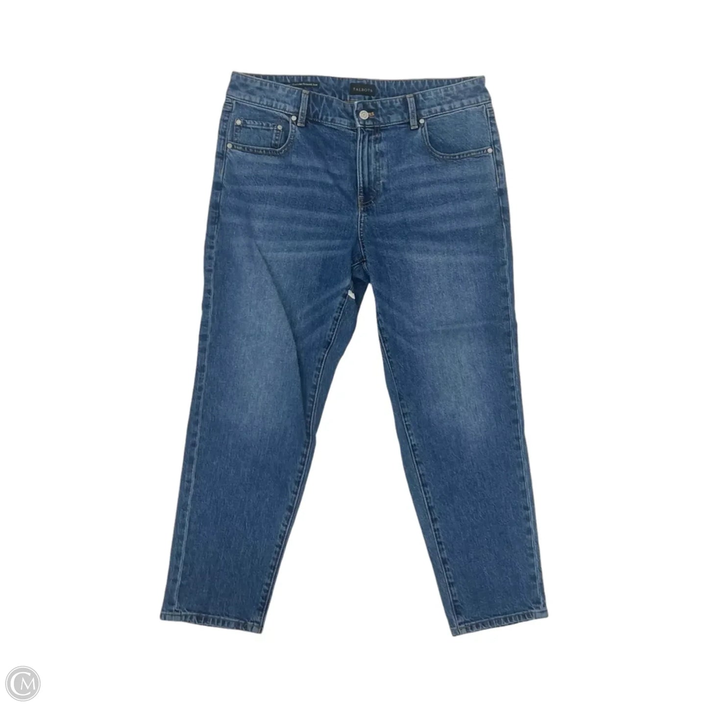 Jeans Straight By Talbots In Blue Denim, Size: 10p