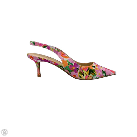 Shoes Heels Kitten By Nine West In Floral Print, Size: 8