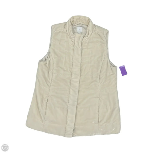 Vest Puffer & Quilted By J. Jill In Cream, Size: M