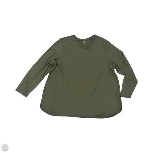 Top Long Sleeve By J. Jill In Green, Size: 2x