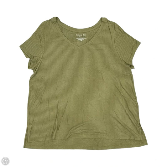Top Short Sleeve By Rachel Zoe In Green, Size: 2x