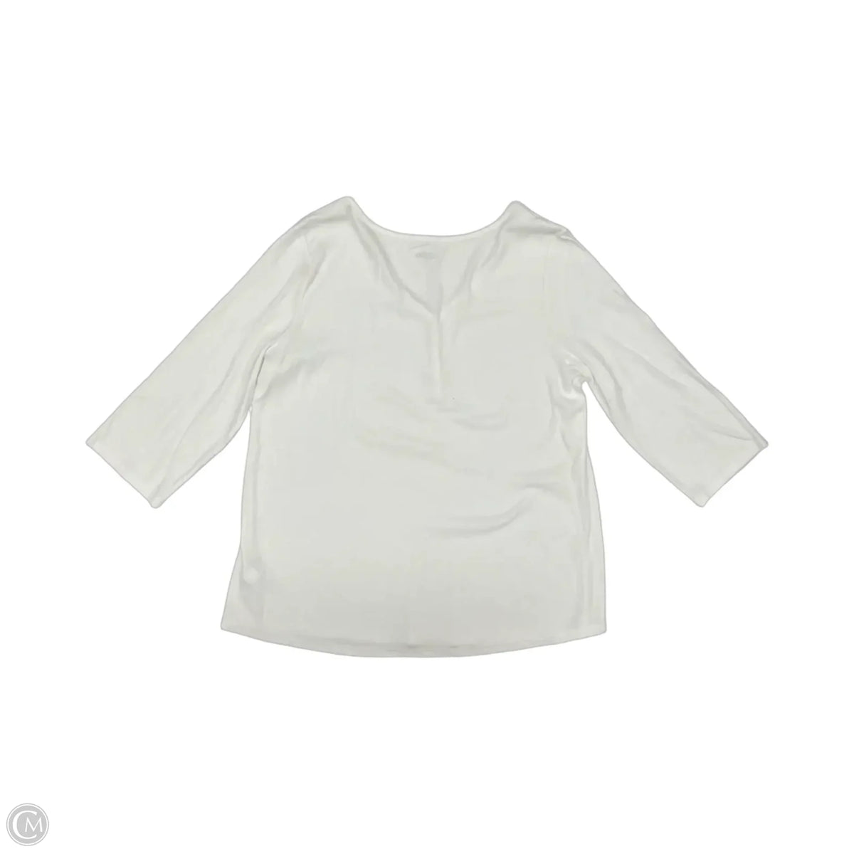 Top 3/4 Sleeve By Old Navy In White, Size: Xxl
