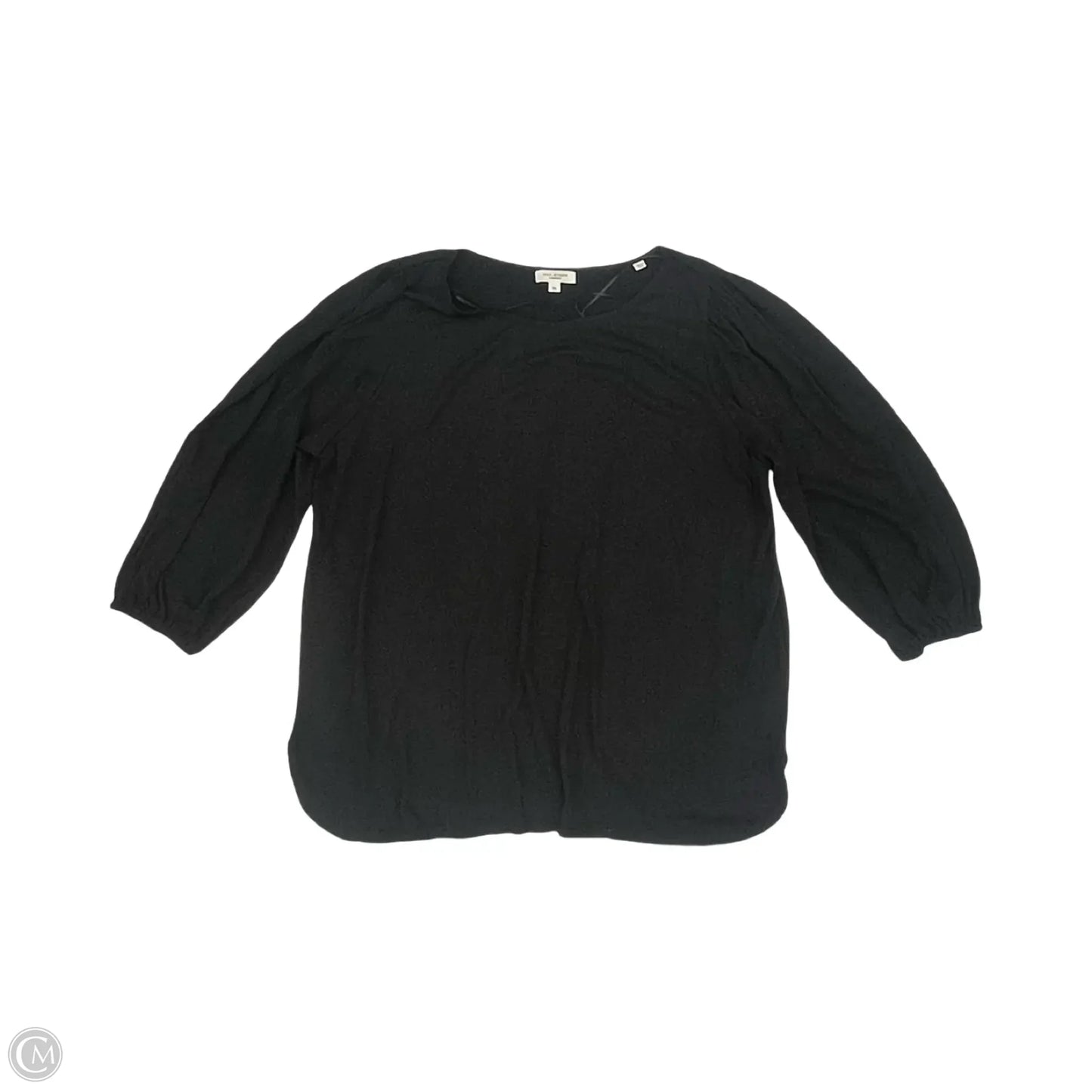Top 3/4 Sleeve By Max Studio In Black, Size: 2x