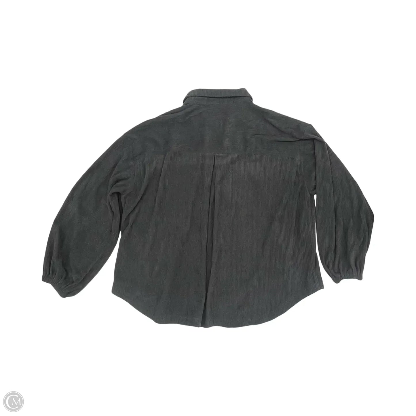 Jacket Shirt By Clothes Mentor In Grey, Size: 2x