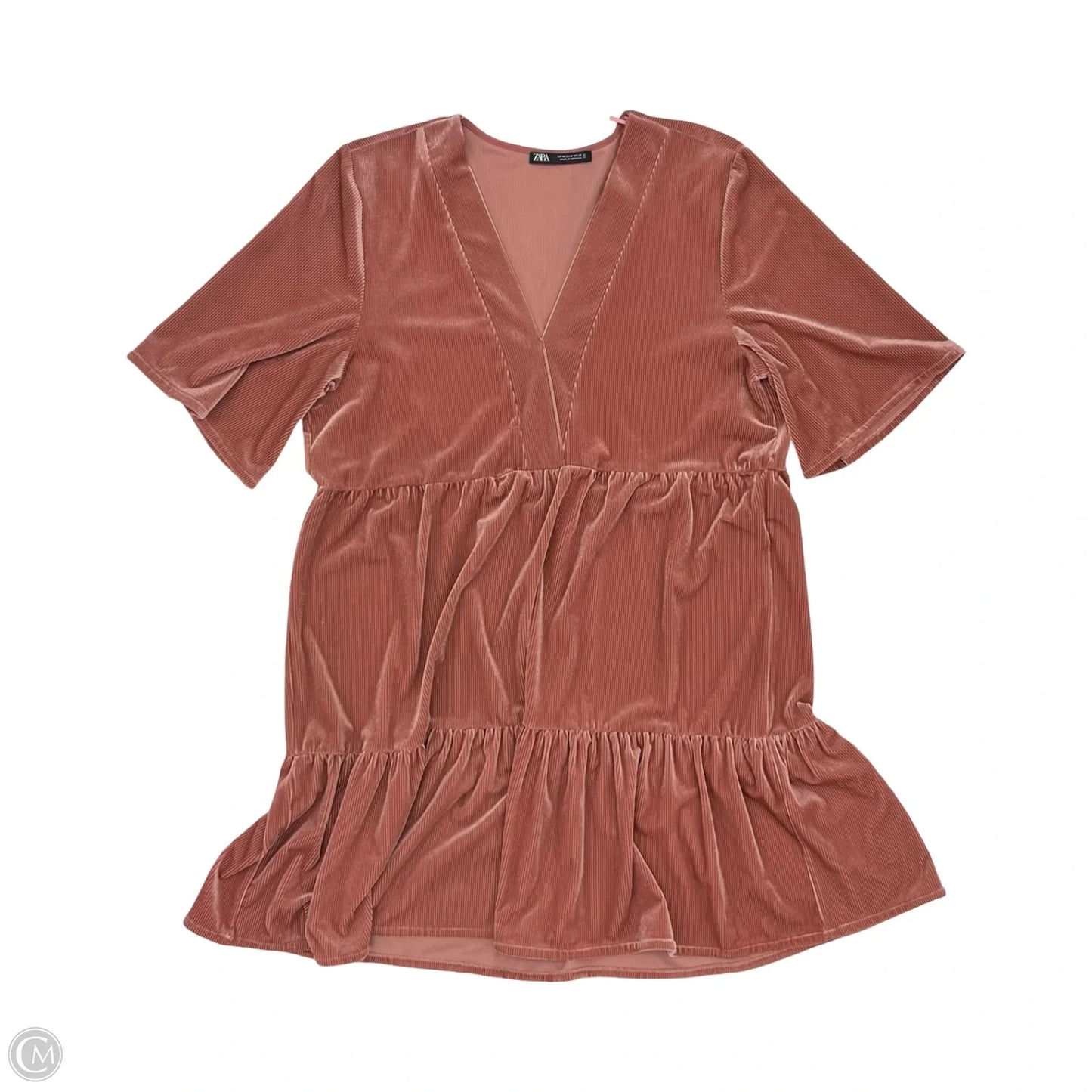 Dress Party Short By Zara In Pink, Size: M