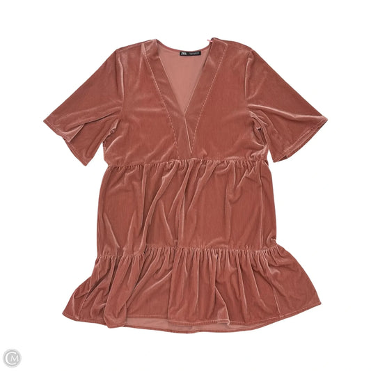 Dress Party Short By Zara In Pink, Size: M