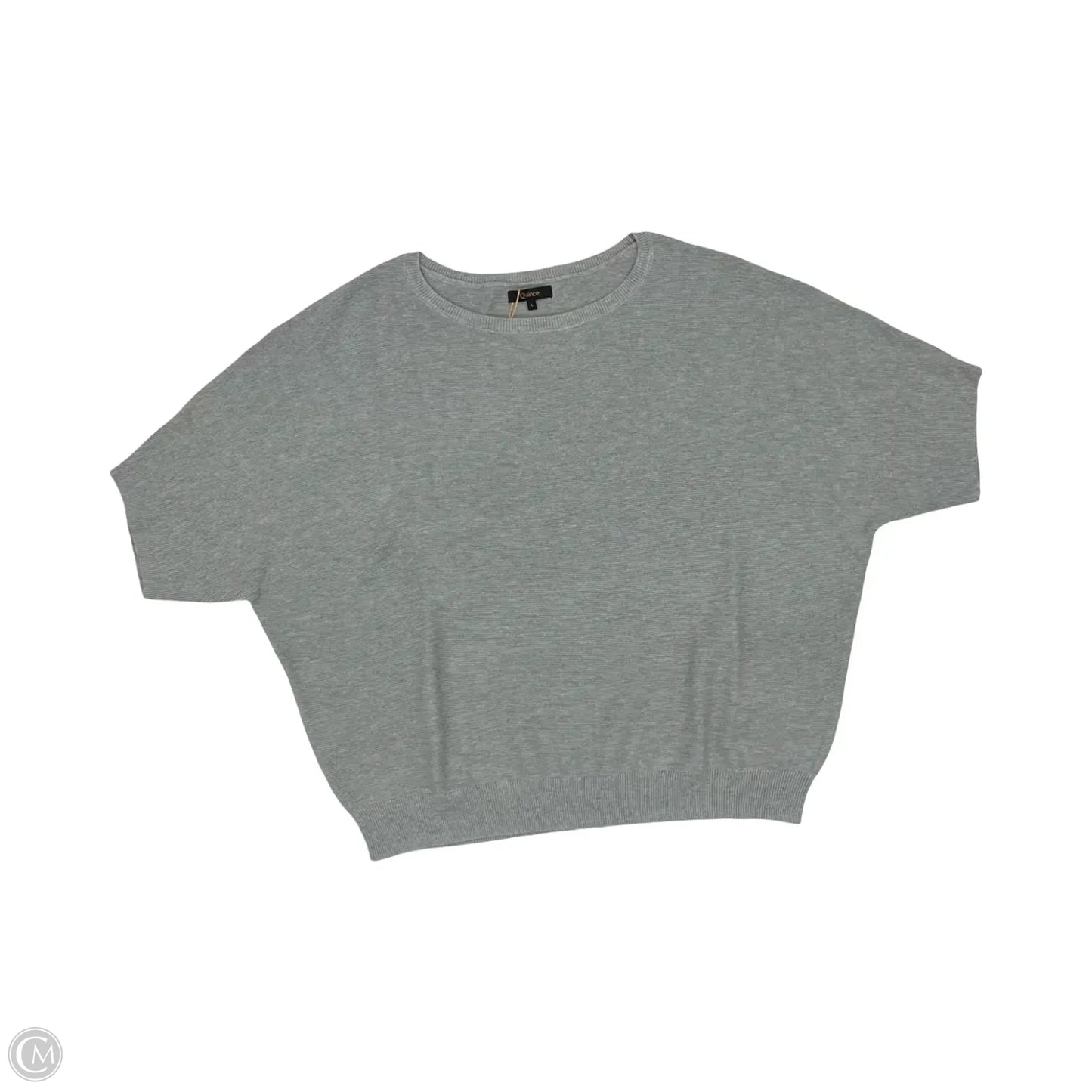 Sweater Short Sleeve By Quince In Grey, Size: L