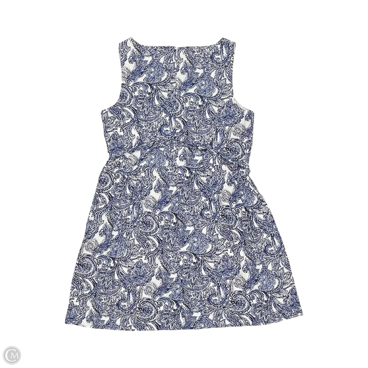 Dress Party Short By Anne Klein In Blue & White, Size: 16