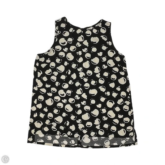 Blouse Sleeveless By Clothes Mentor In Black & Cream, Size: L
