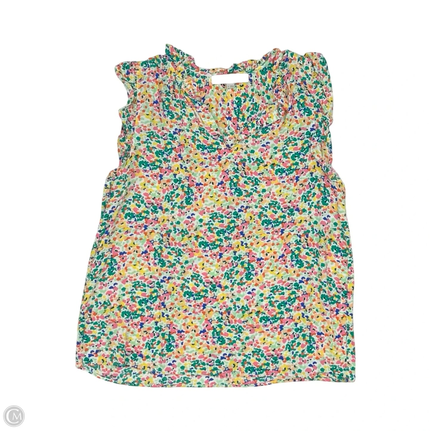 Blouse Sleeveless By Loft In Floral Print, Size: S