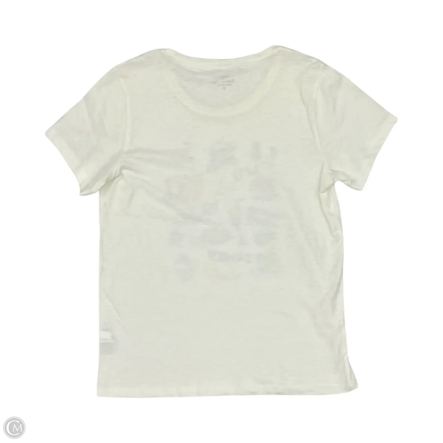 Top Short Sleeve By J. Crew In Cream, Size: M
