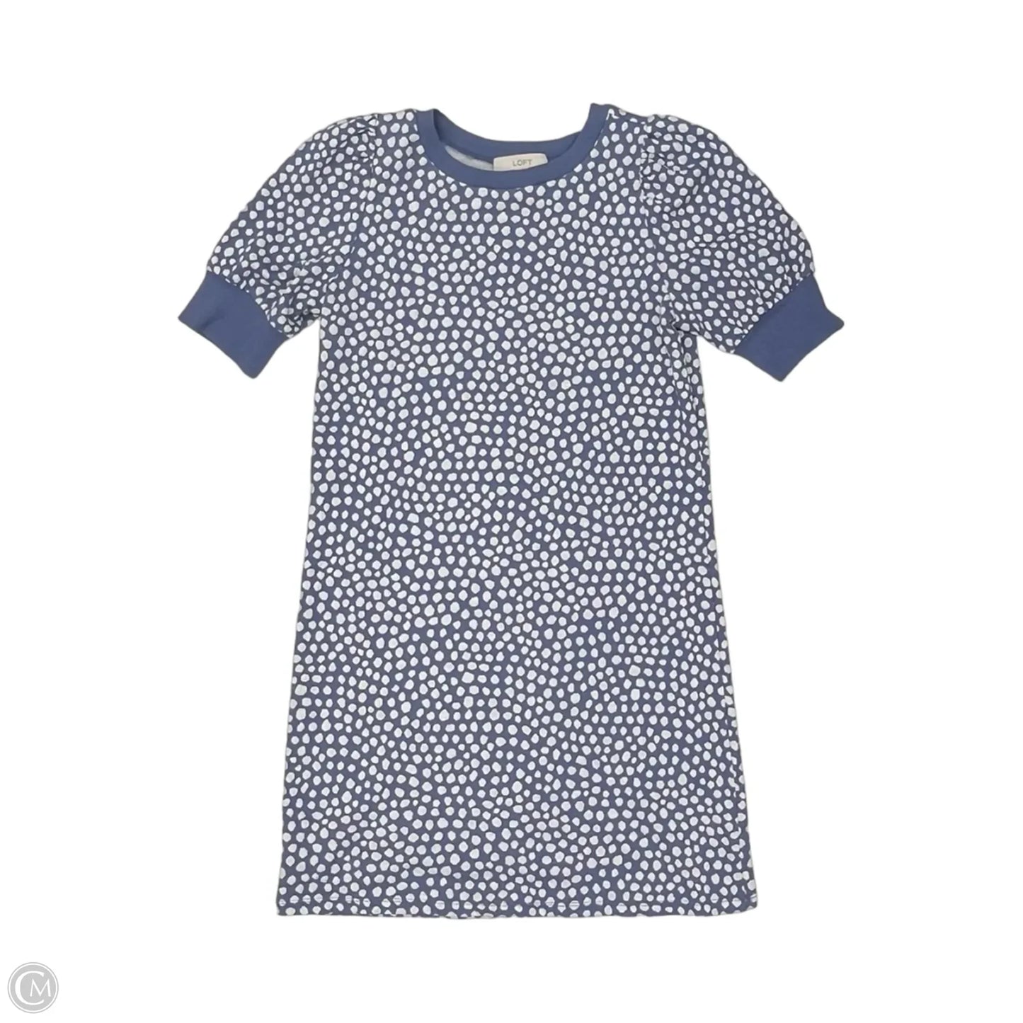 Dress Casual Short By Loft In Blue & White, Size: S
