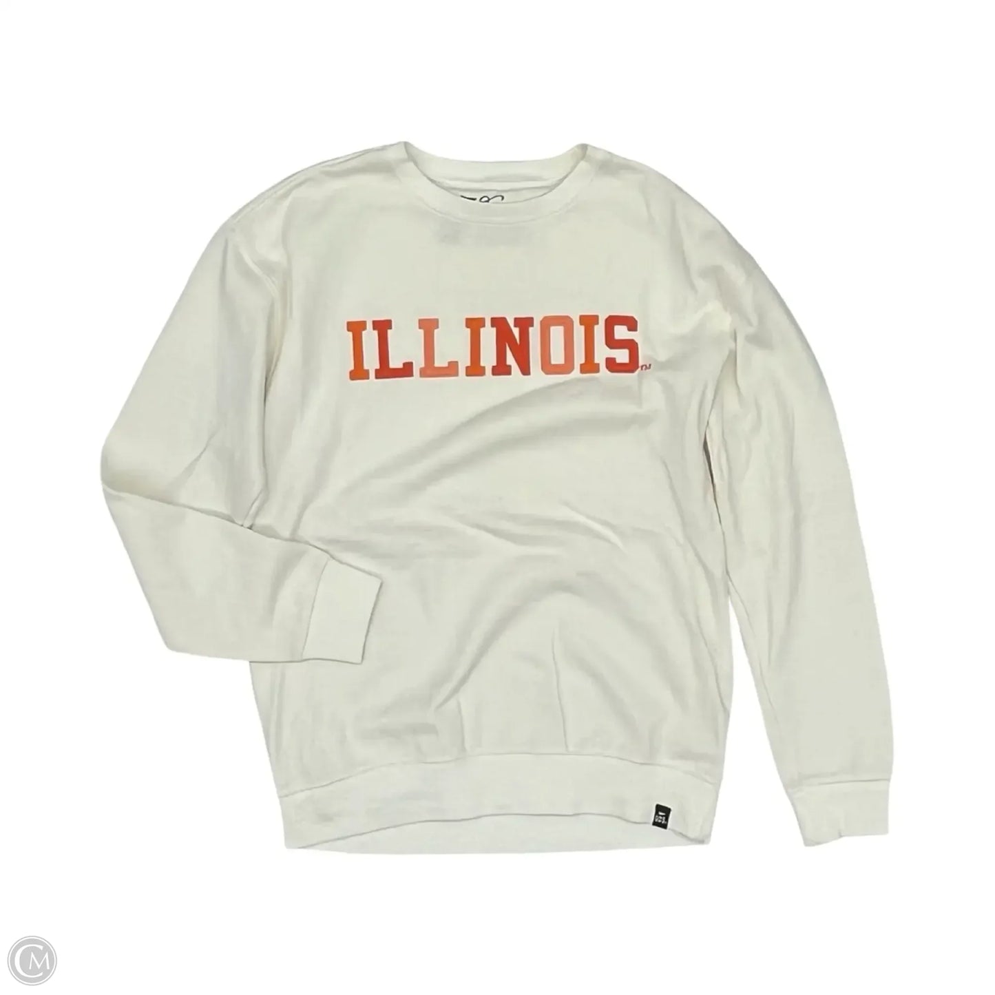 Athletic Sweatshirt Crewneck By Cmc In Cream, Size: S