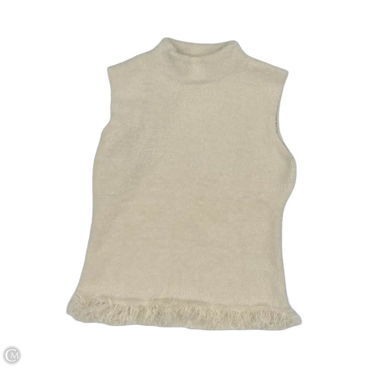 Vest Sweater By Zara In Cream, Size: M