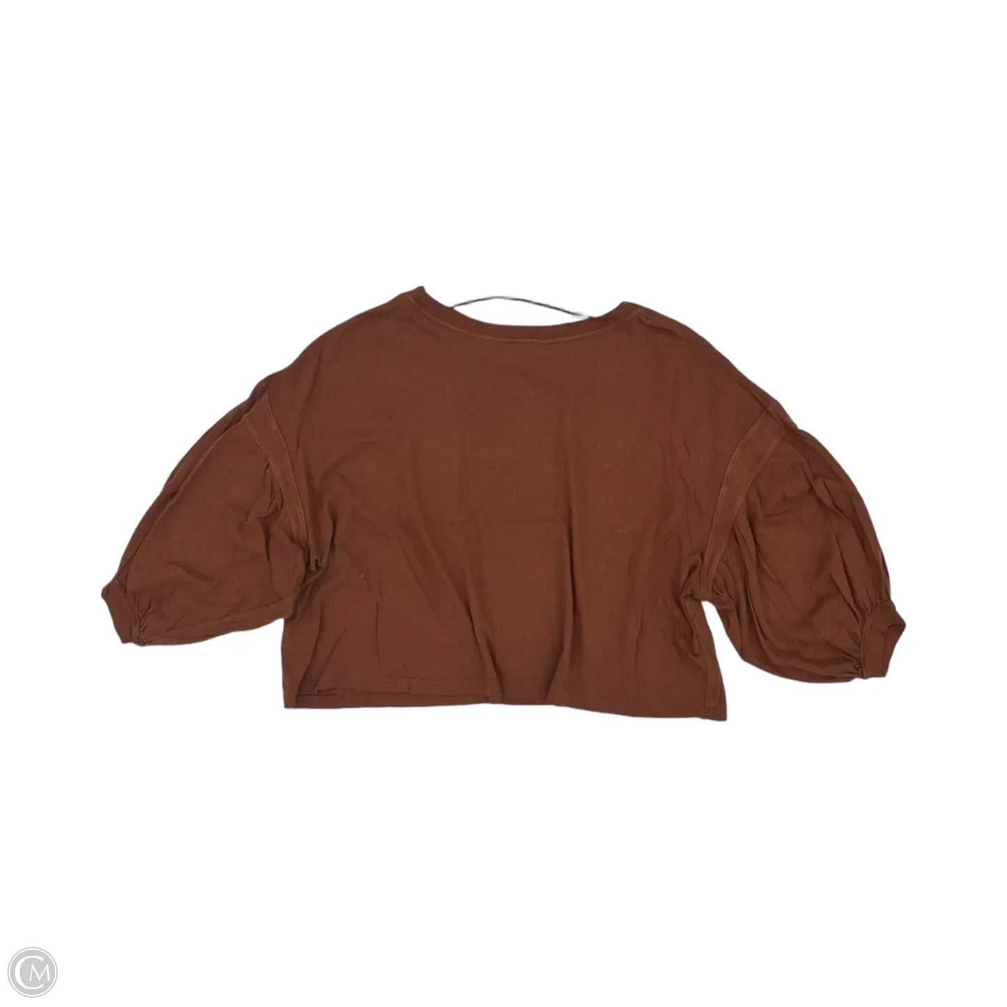 Top 3/4 Sleeve By We The Free In Brown, Size: M