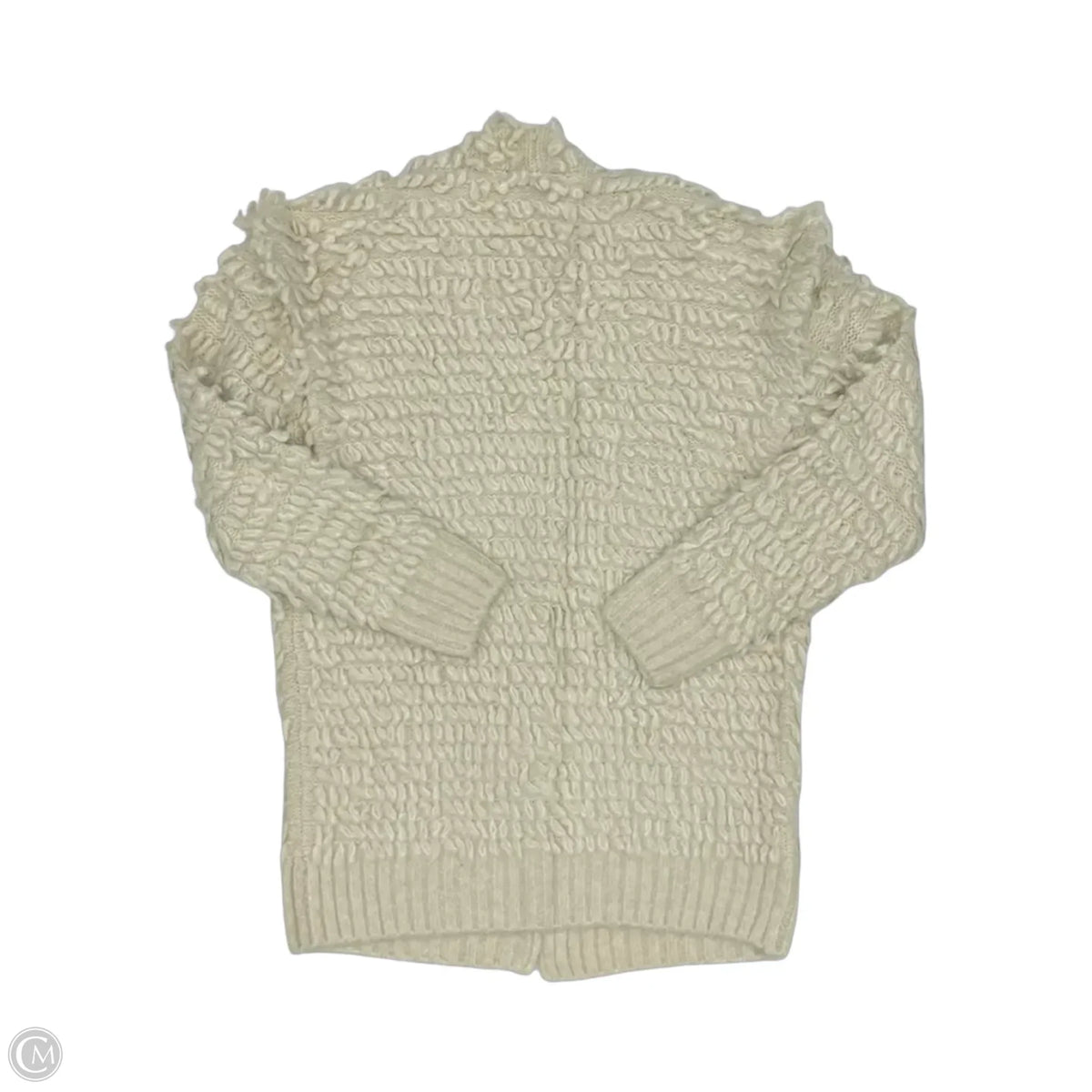 Sweater Cardigan By Express In Cream, Size: M
