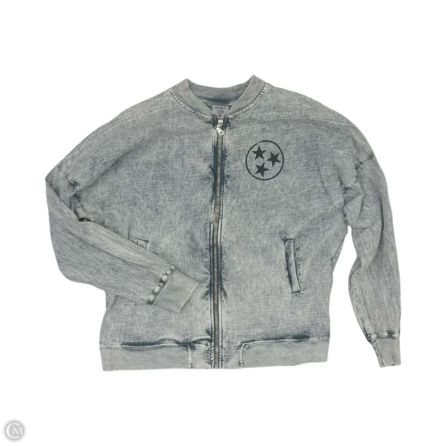 Jacket Other By Clothes Mentor In Grey, Size: L
