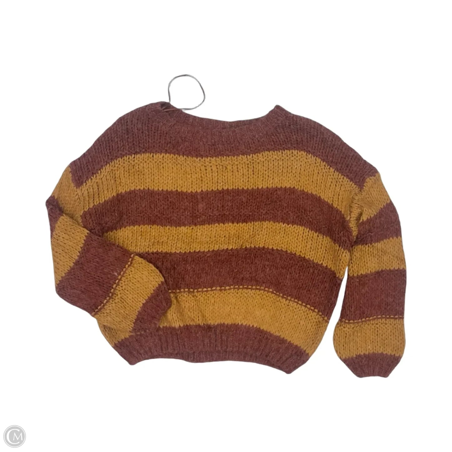 Sweater By Miracle In Orange & Red, Size: M