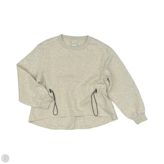 Athletic Sweatshirt Crewneck By Varley In Cream, Size: M