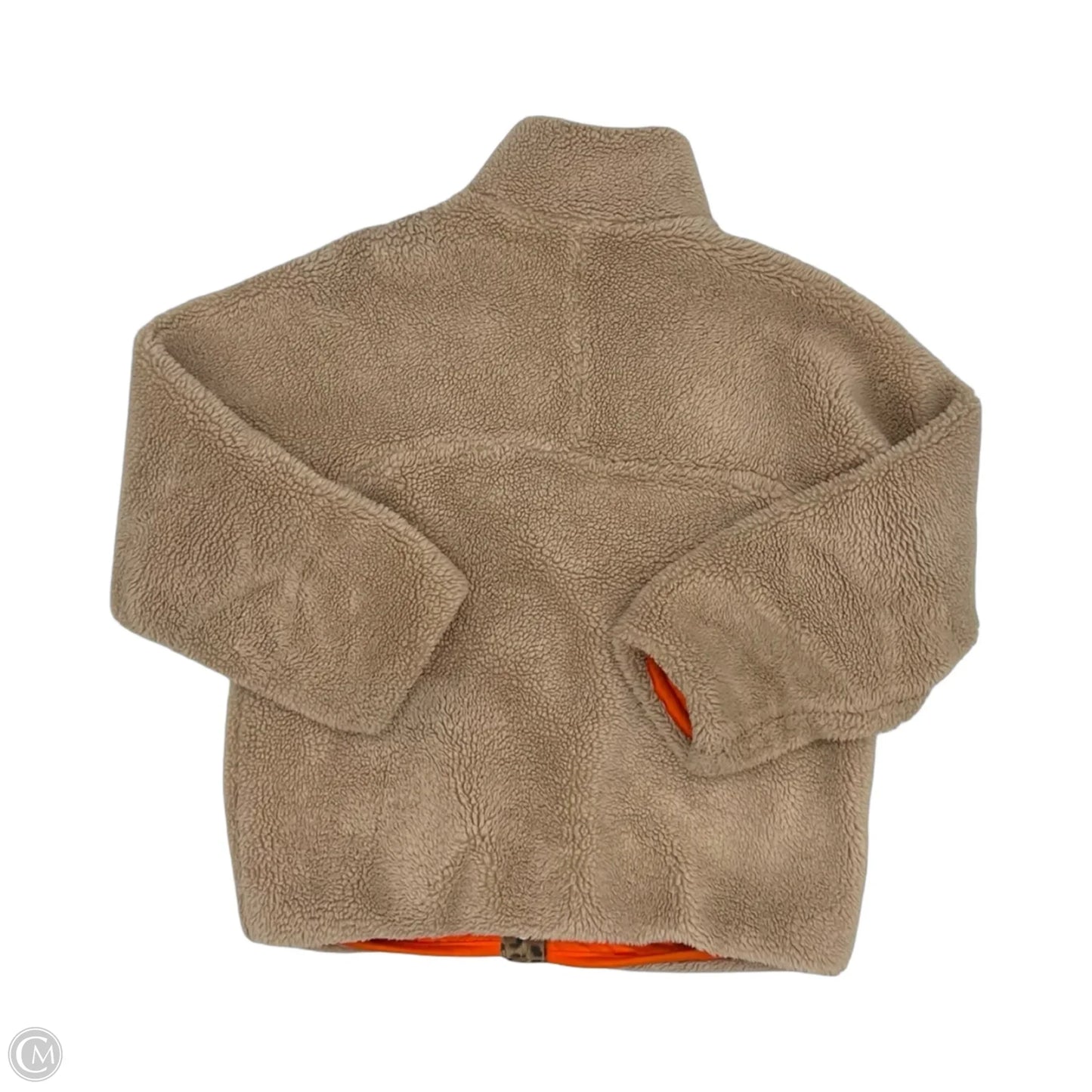 Jacket Faux Fur & Sherpa By Olivaceous In Tan, Size: L