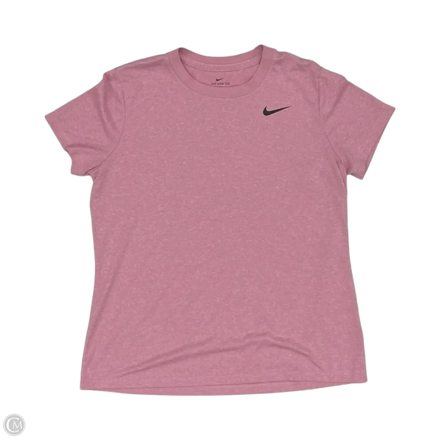Athletic Top Short Sleeve By Nike Apparel In Pink, Size: L