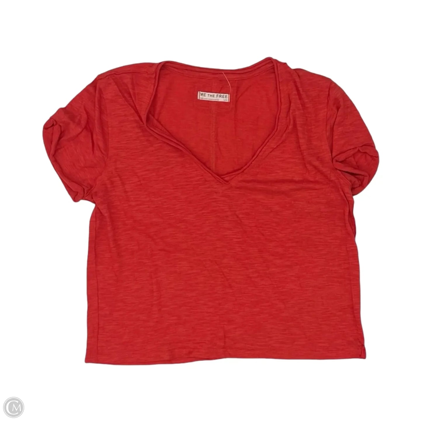 Top Short Sleeve By We The Free In Red, Size: L