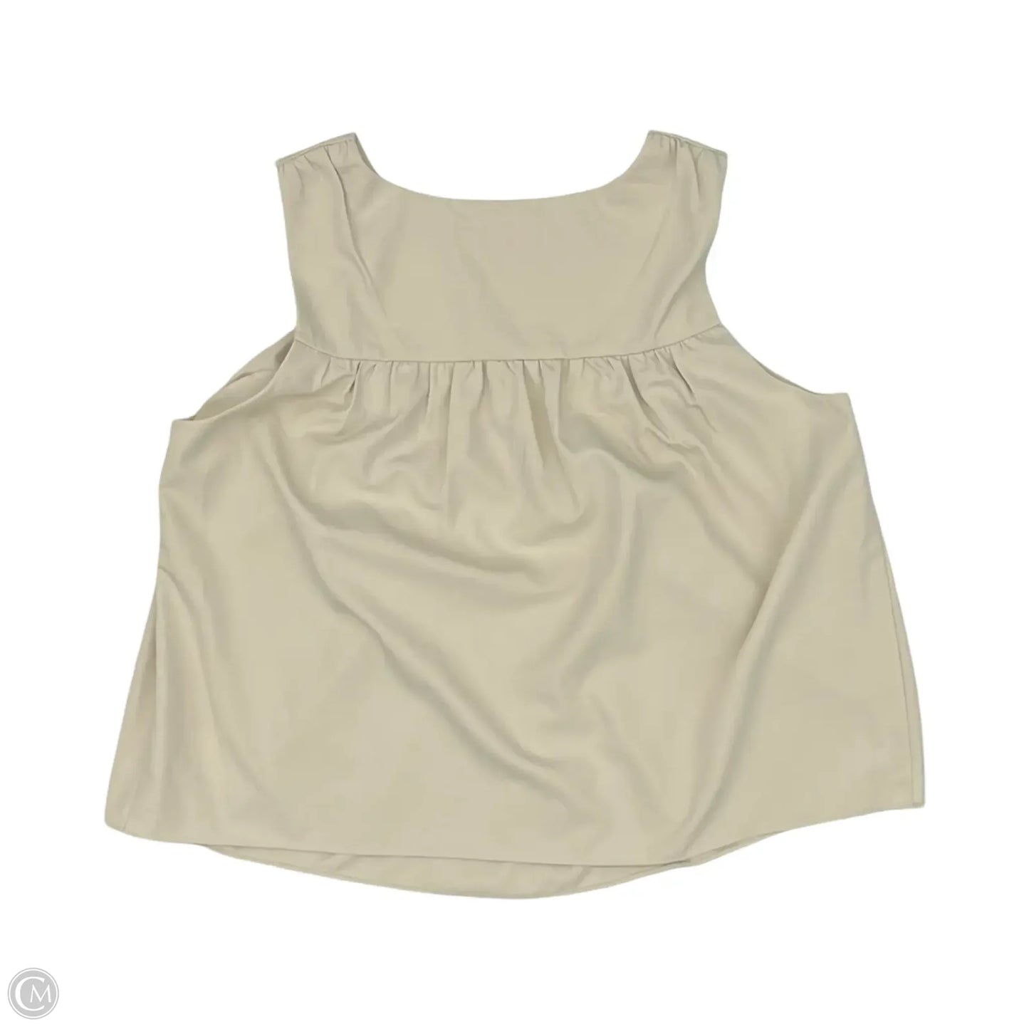 Blouse Sleeveless By Cme In Cream, Size: M