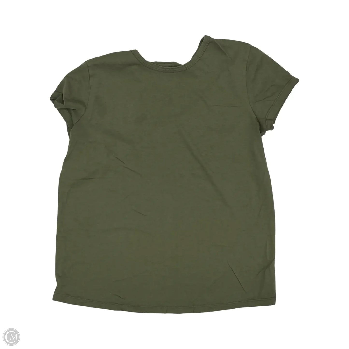 Top Short Sleeve Basic By Quince In Green, Size: S