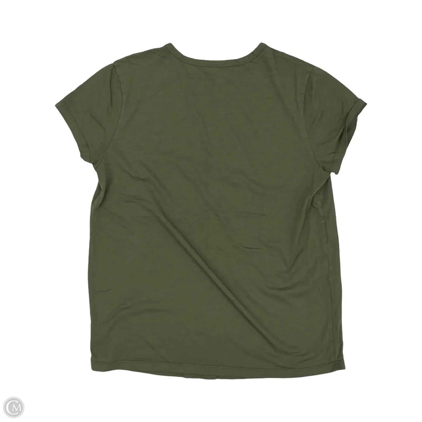 Top Short Sleeve Basic By Quince In Green, Size: S