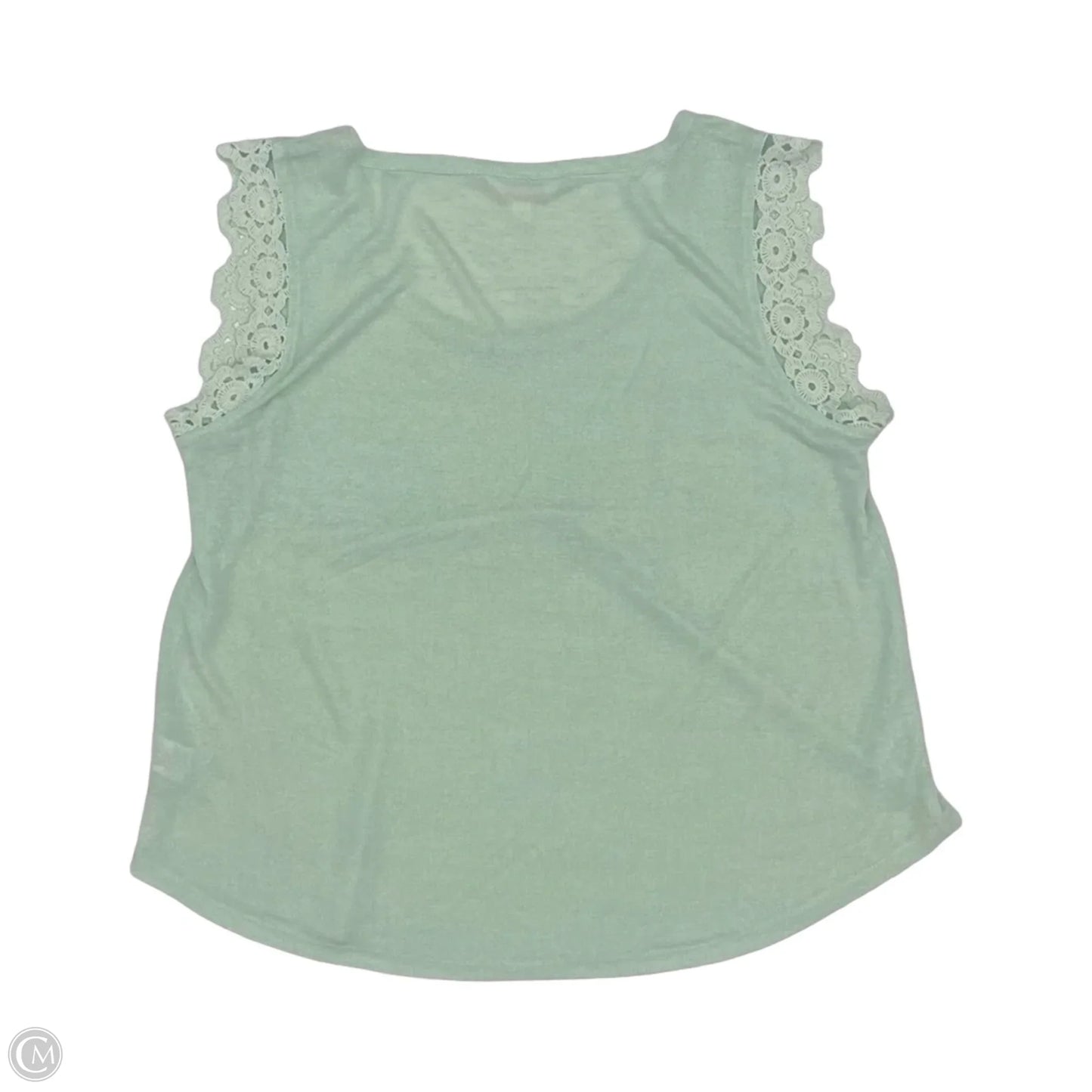 Top Sleeveless By Lc Lauren Conrad In Green, Size: Xl