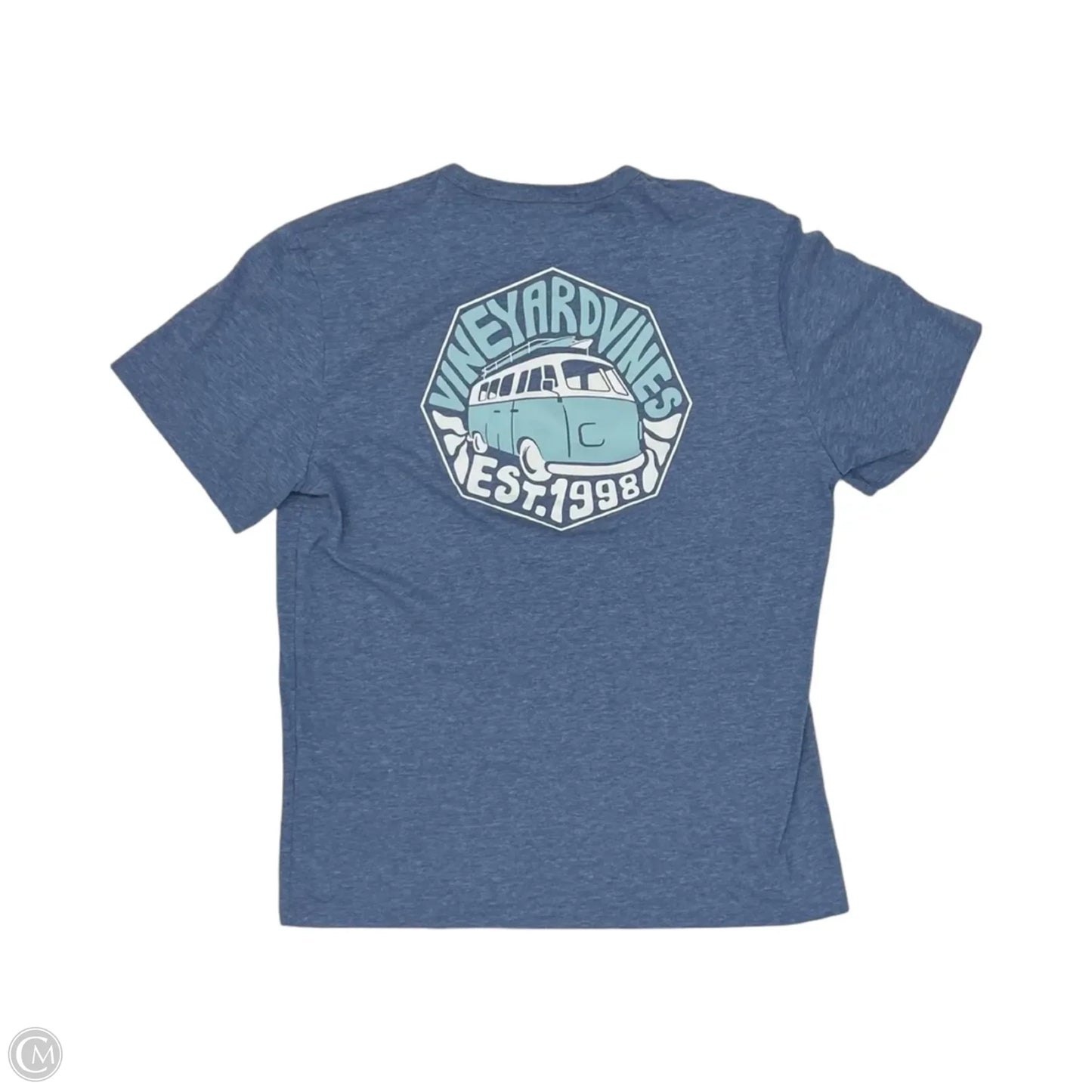 Top Short Sleeve By Vineyard Vines In Blue, Size: L