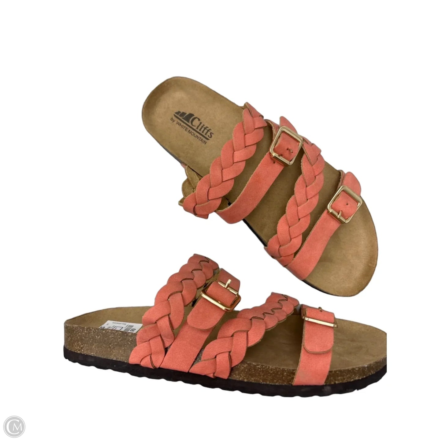 Sandals Flats By Cliffs By White Mountain In Coral, Size: 11