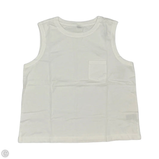 Top Sleeveless Basic By Old Navy In White, Size: L