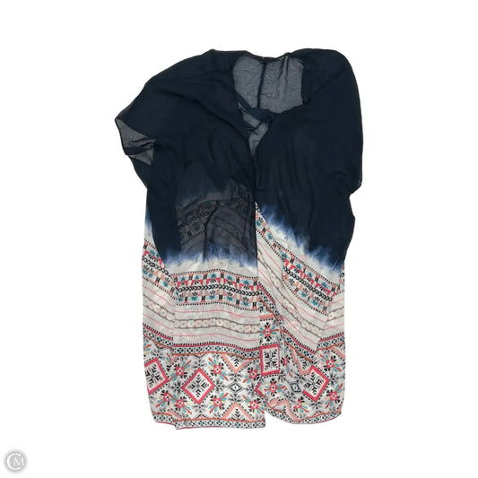 Shawl By Lane Bryant In Blue & White, Size: Onesize