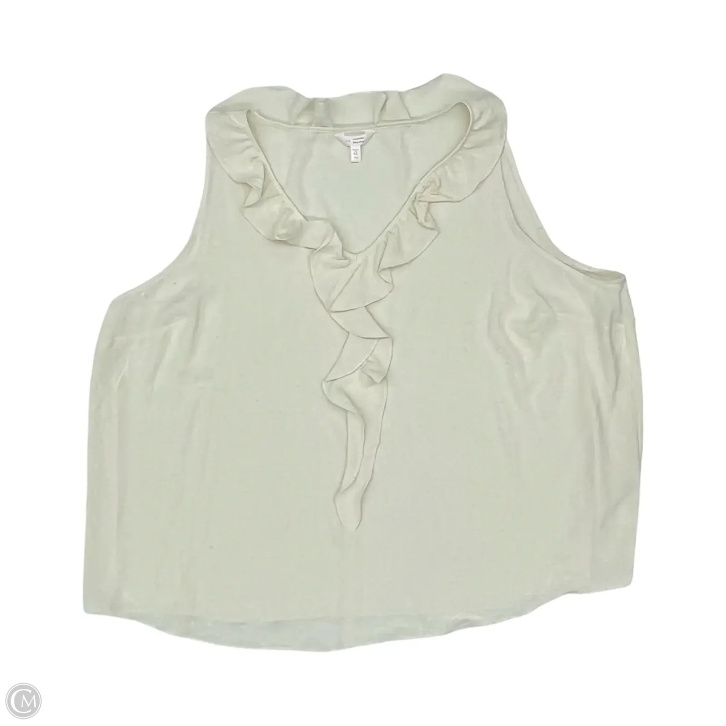Blouse Sleeveless By Lc Lauren Conrad In Cream, Size: 4x