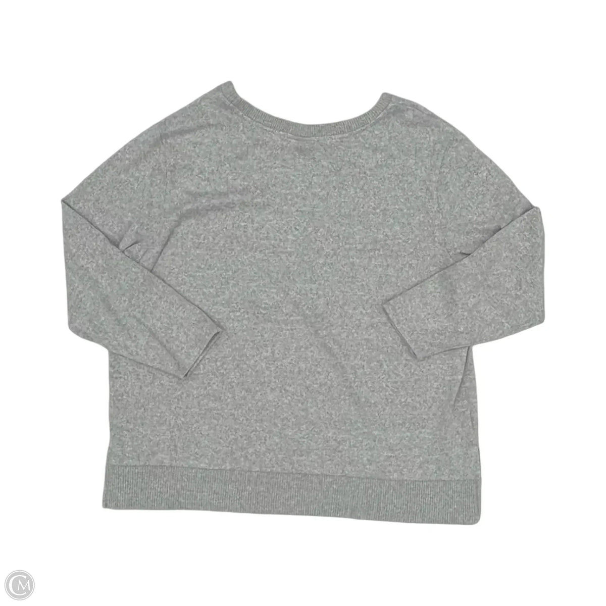 Top Long Sleeve By Clothes Mentor In Grey, Size: 1x