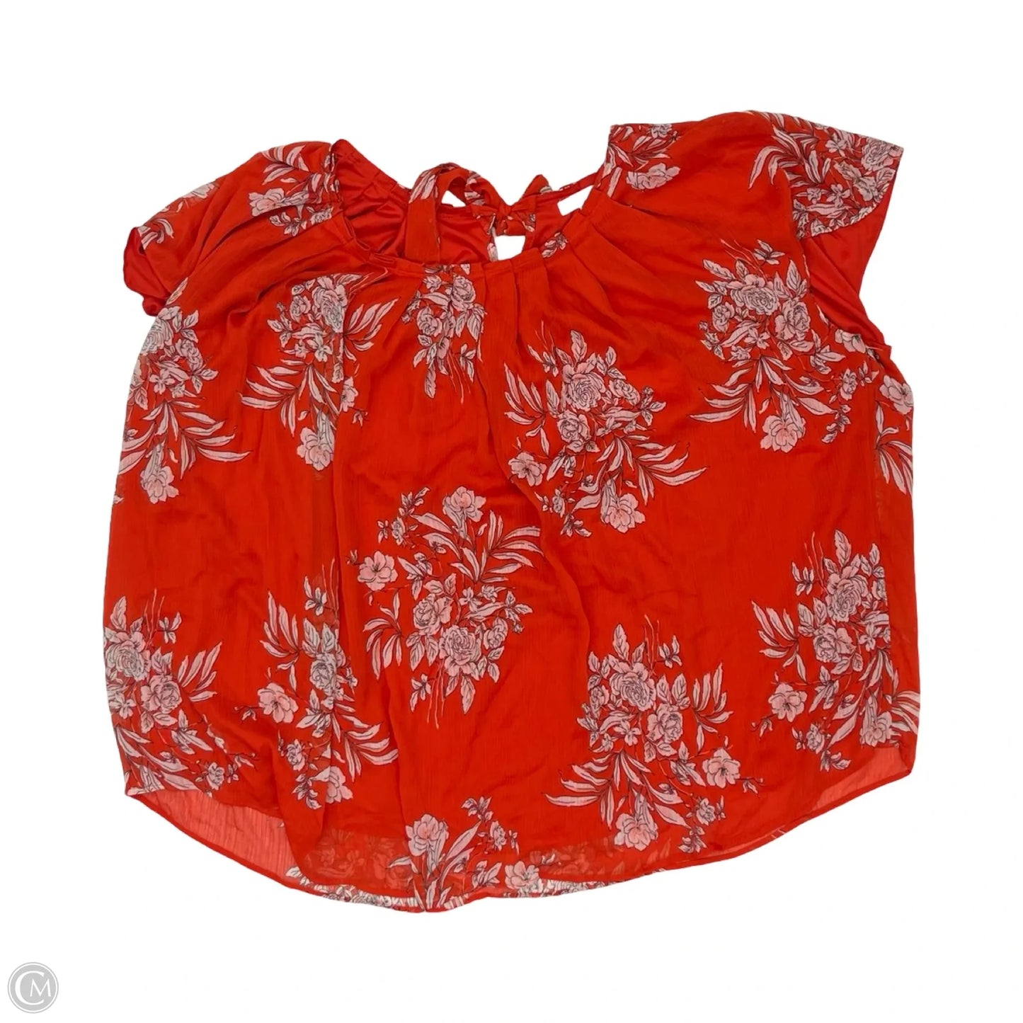 Blouse Short Sleeve By Lc Lauren Conrad In Orange, Size: 4x