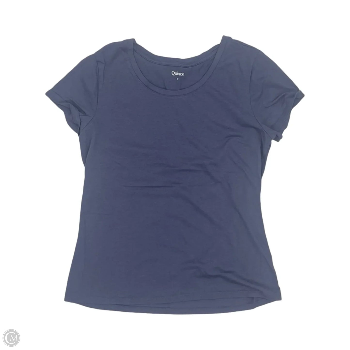 Top Short Sleeve Basic By Quince In Blue, Size: M