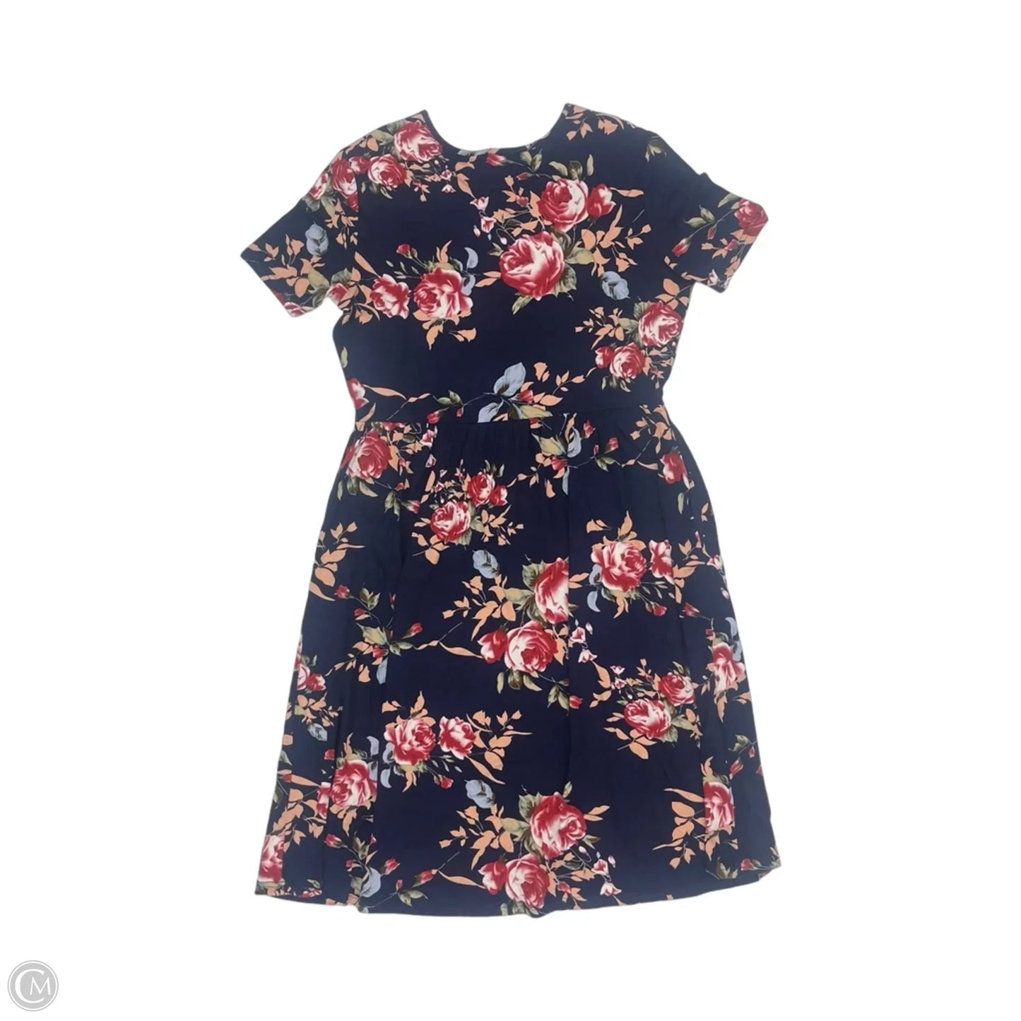 Dress Casual Midi By Cme In Blue, Size: L