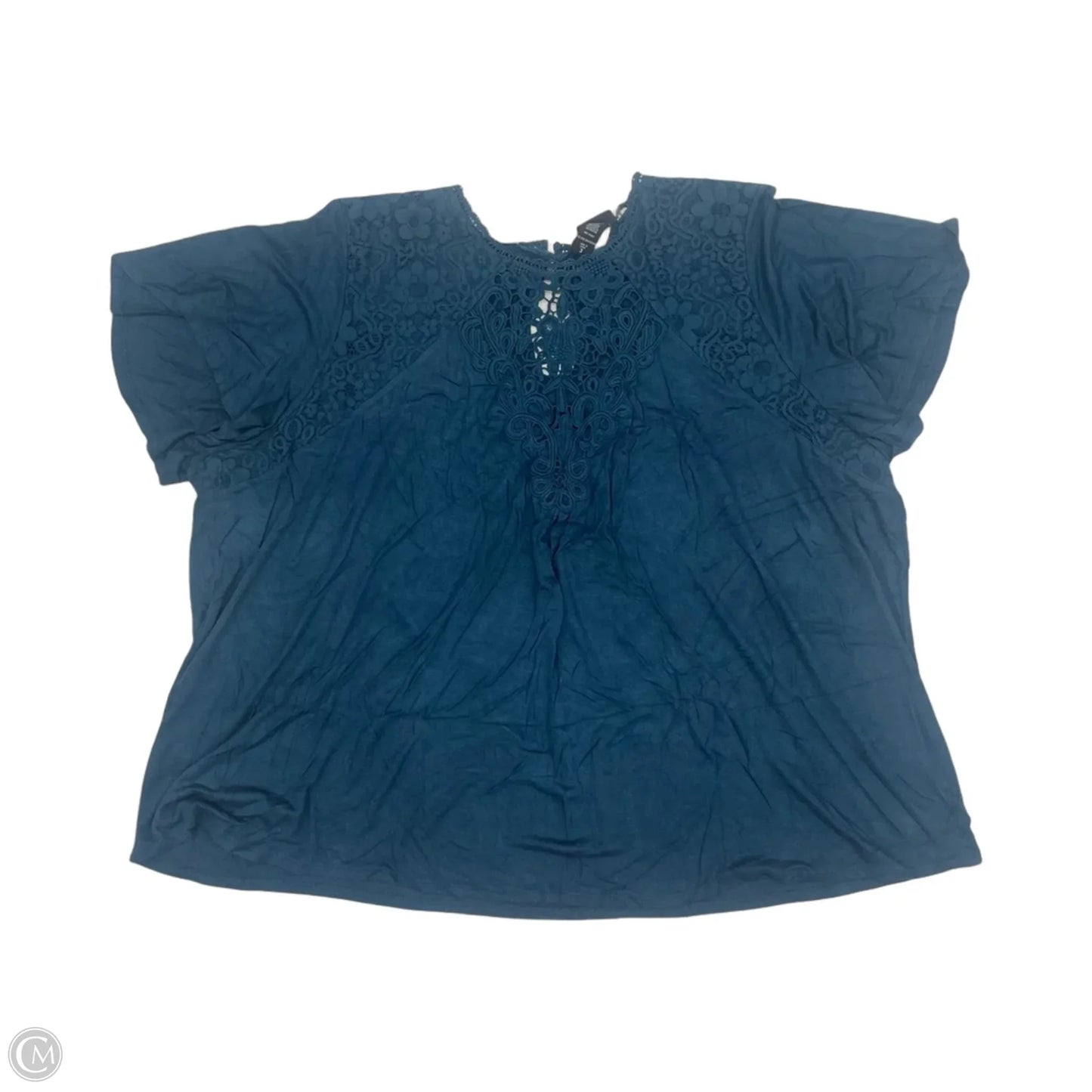 Top Short Sleeve By Torrid In Teal, Size: 3x