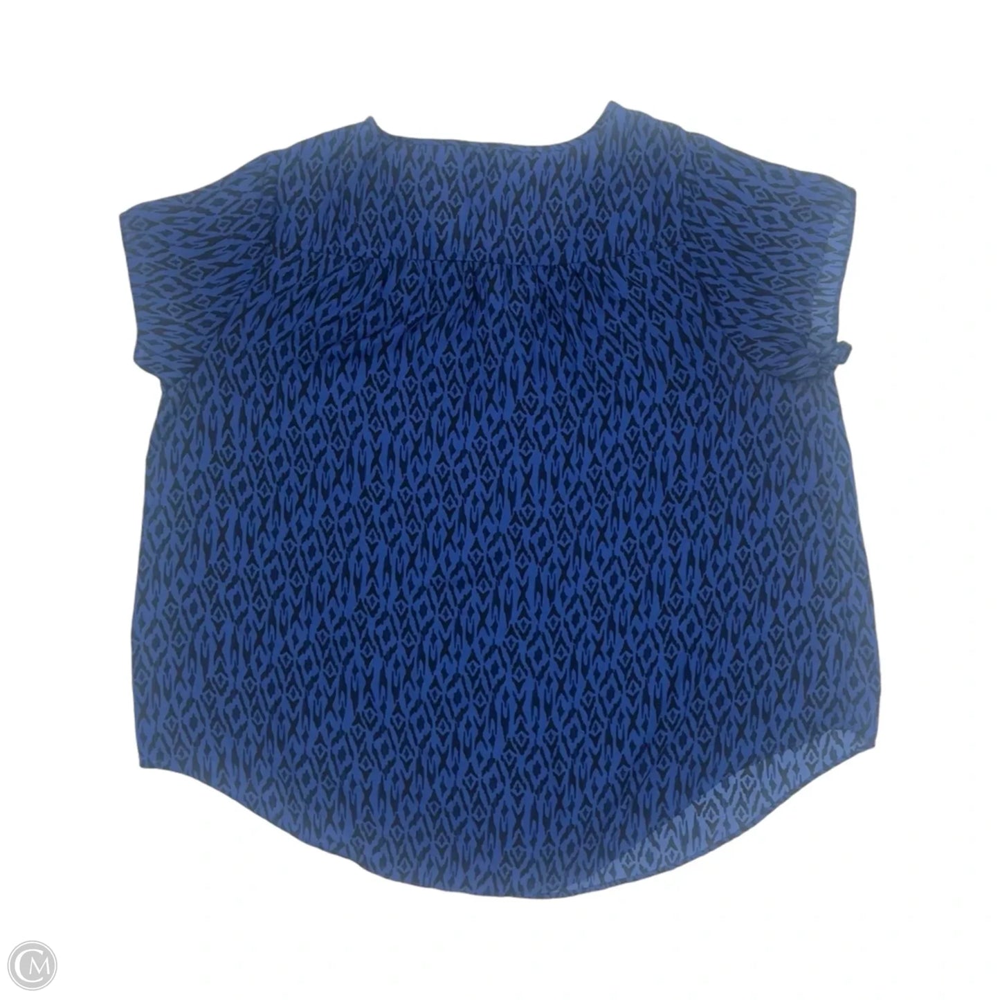 Blouse Short Sleeve By Torrid In Black & Blue, Size: 4x
